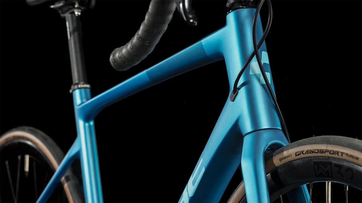 Bicicleta Cube Ruta Attain GTC SLX Azul Aro 700c - Rideshop