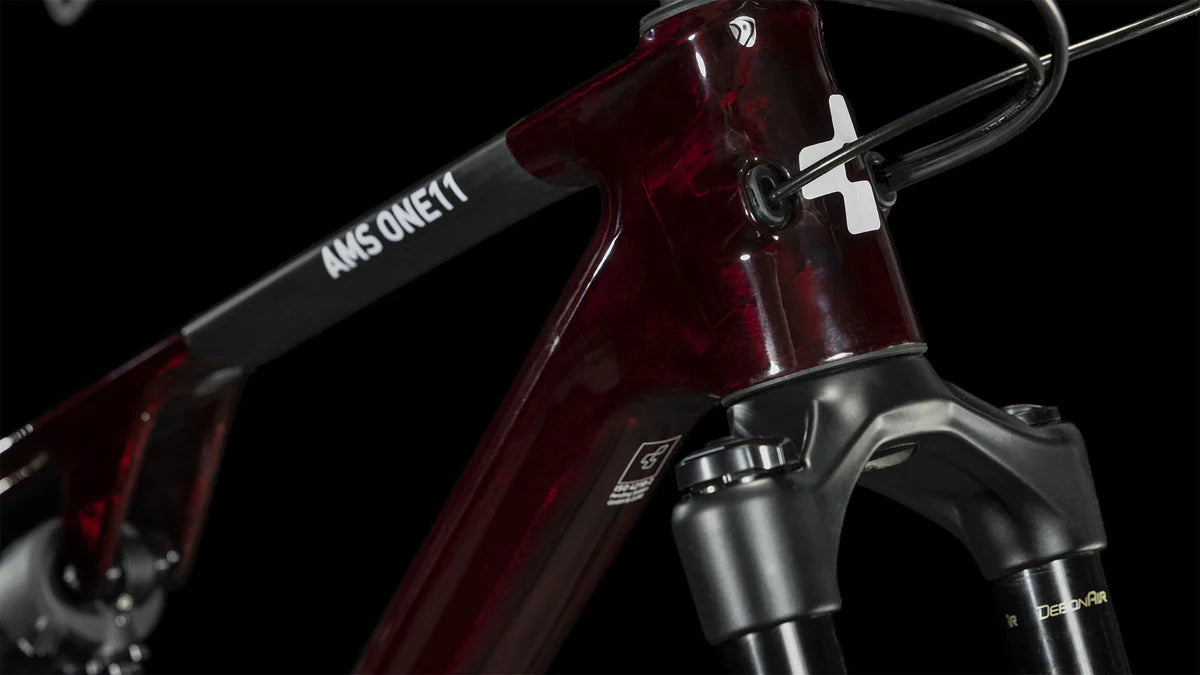 Bicicleta Mountain Bike Cube AMS ONE11 C:68X Pro 29 Burdeo Carbon