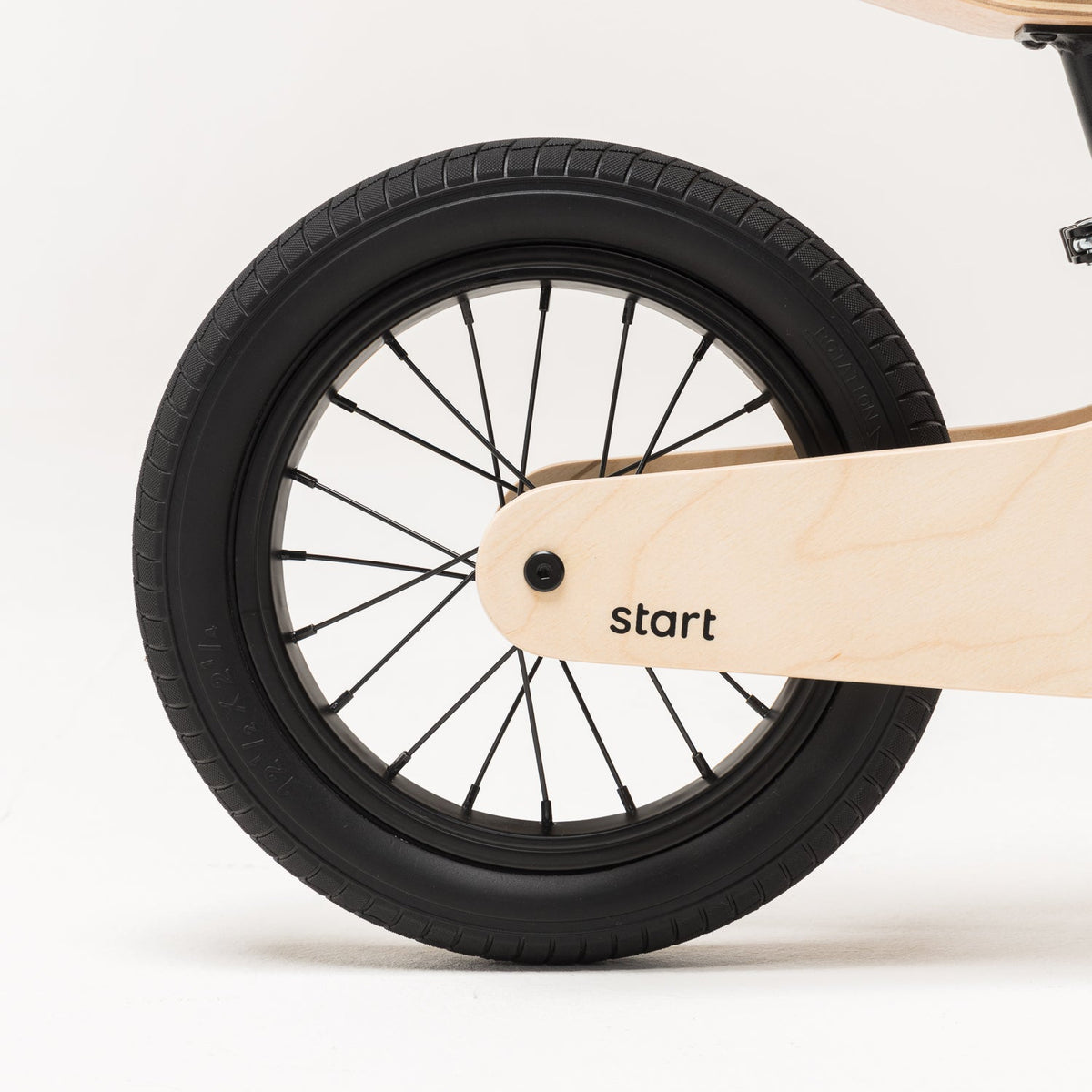 Bicicleta de Equilibrio de Madera para Niños Roda Start Black - vista 3