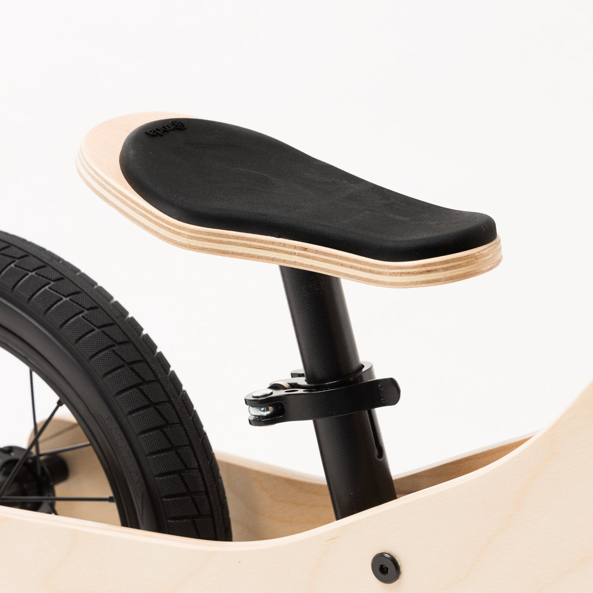 Bicicleta de Equilibrio de Madera para Niños Roda Start Black - vista 6