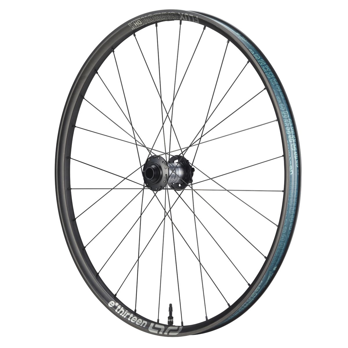 Rueda E13 Grappler Sidekick Flux DH 29 30mm 28H 20x110mm Disco 6P Carbono