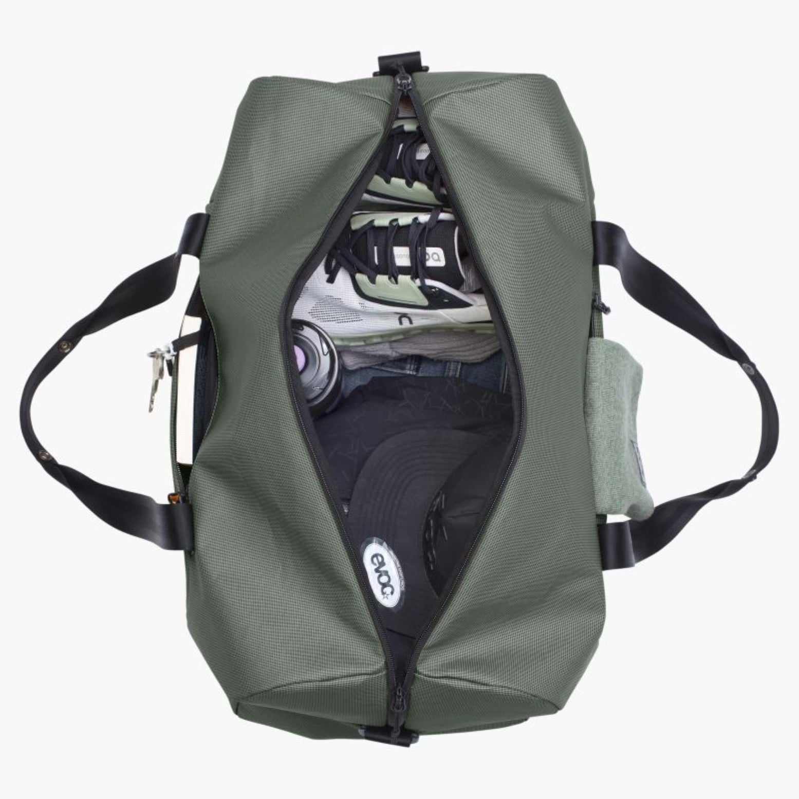 Bolso Evoc Weekender 40L Oliva Oscuro Negro