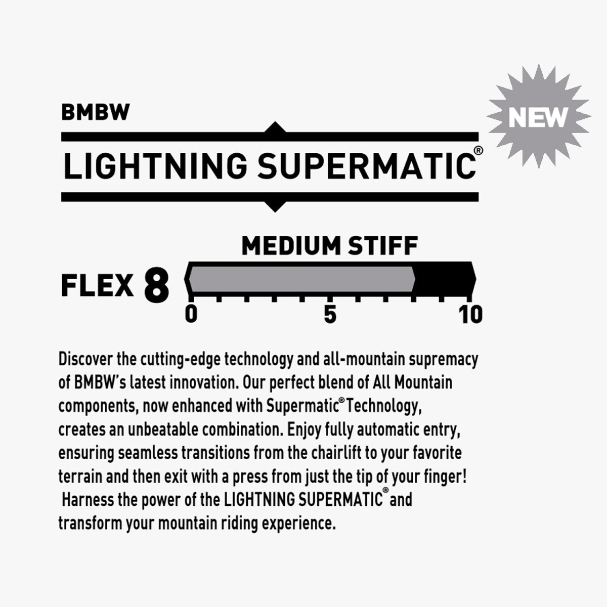 Fijaciones BENT METAL Lightning Supermatic White 26/27