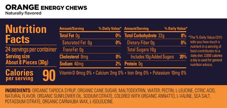 Gu Energy Caja de Gomitas Chews Orange - Rideshop