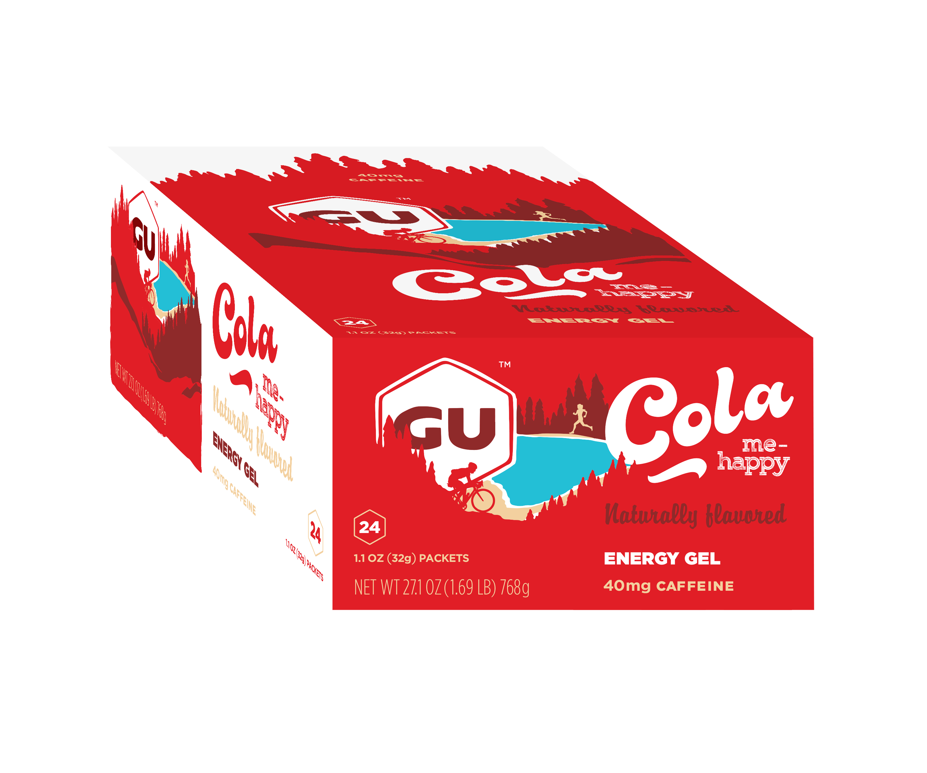 Caja de Geles Cola Me Happy GU Energy - Rideshop