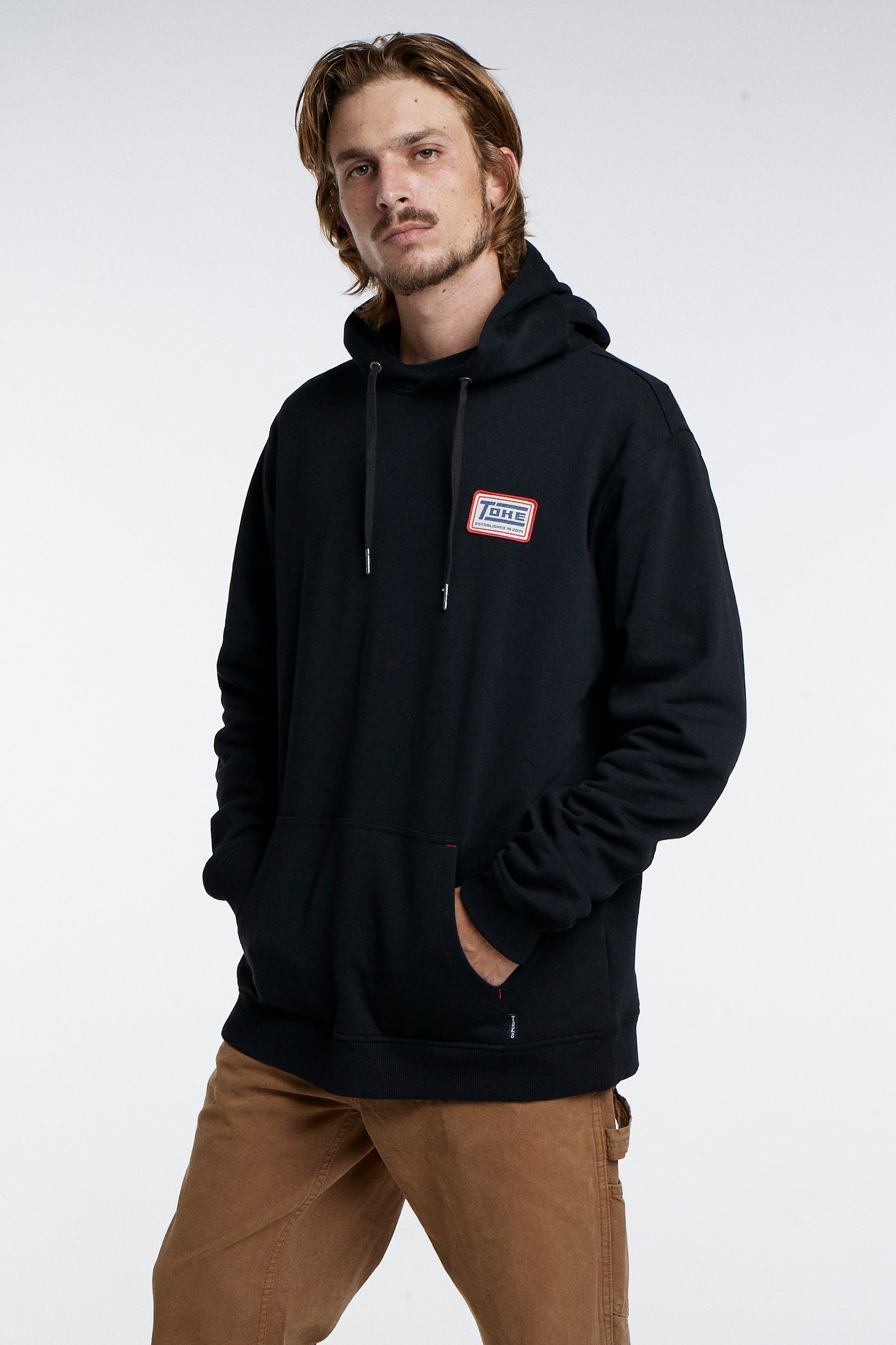 Hoodie Negro Hombre Toke