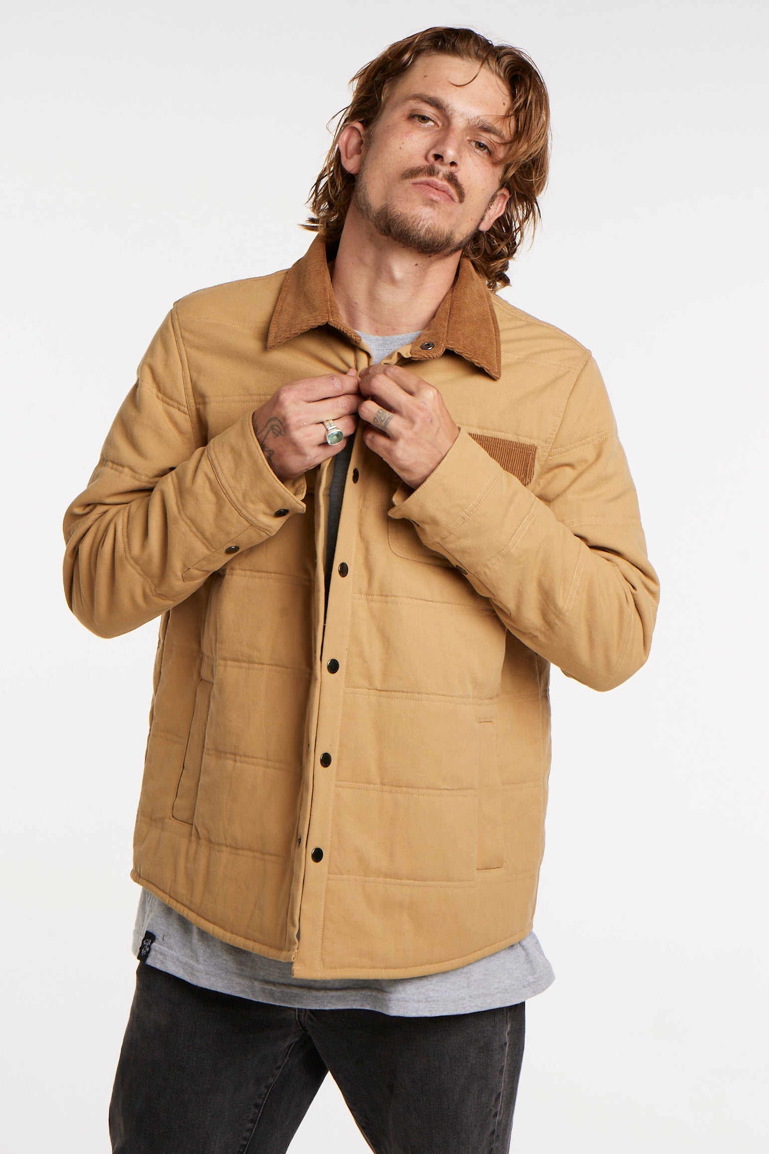 Chaqueta Beige Canvas Toke