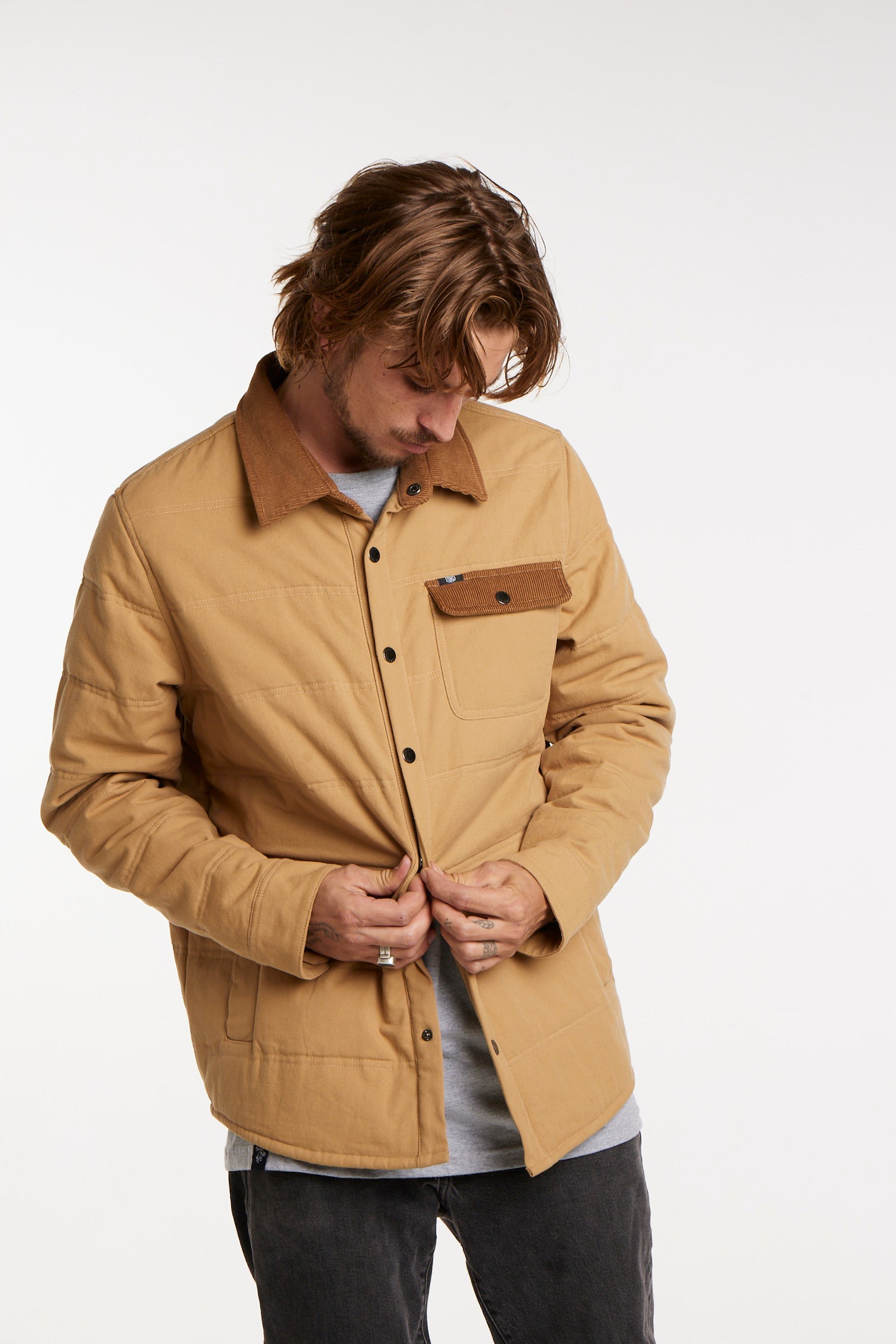 Chaqueta Beige Canvas Toke