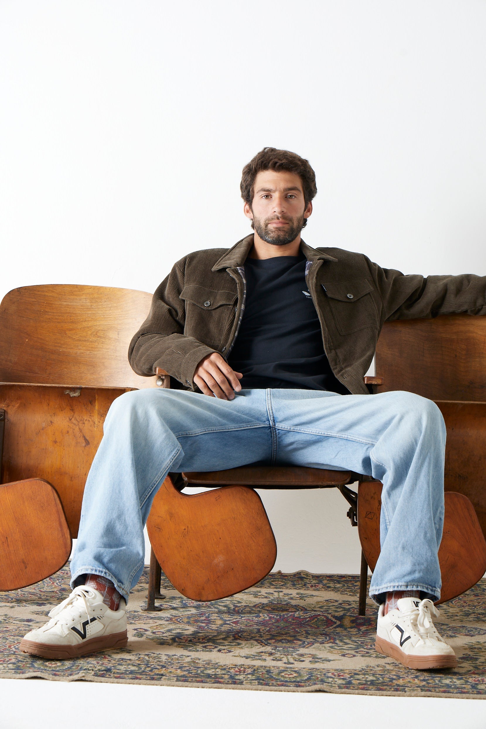 Chaqueta Cotele Verde Toke