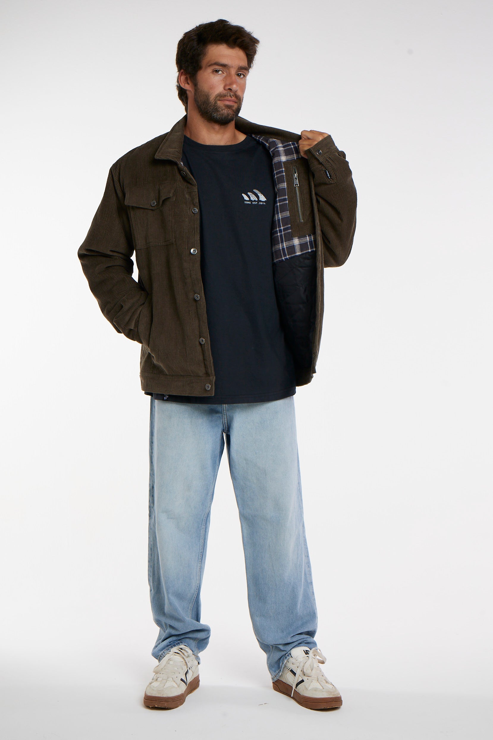 Chaqueta Cotele Verde Toke