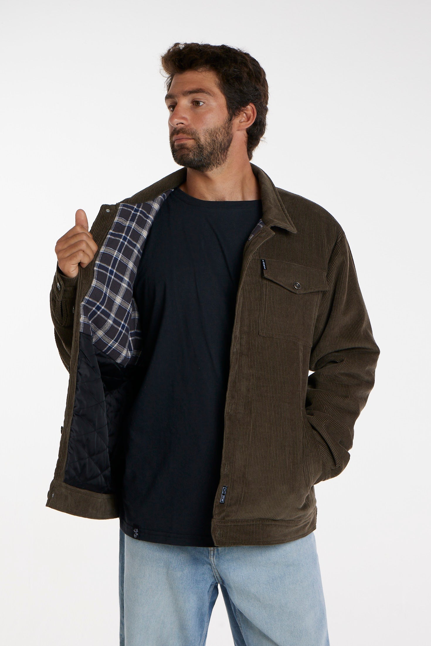 Chaqueta Cotele Verde Toke