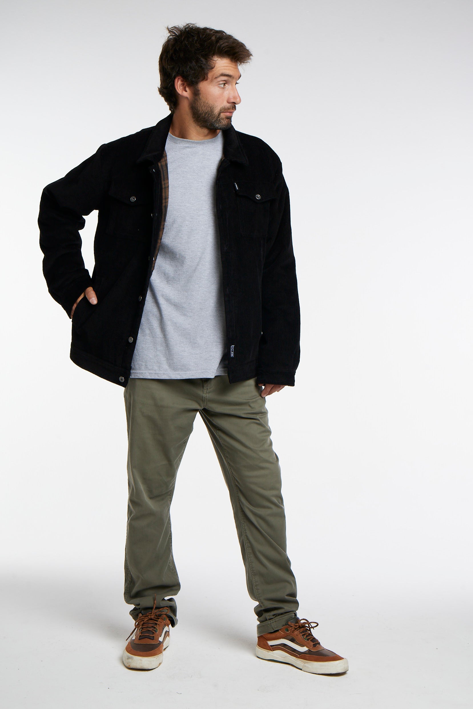 Chaqueta Cotele Negra Toke