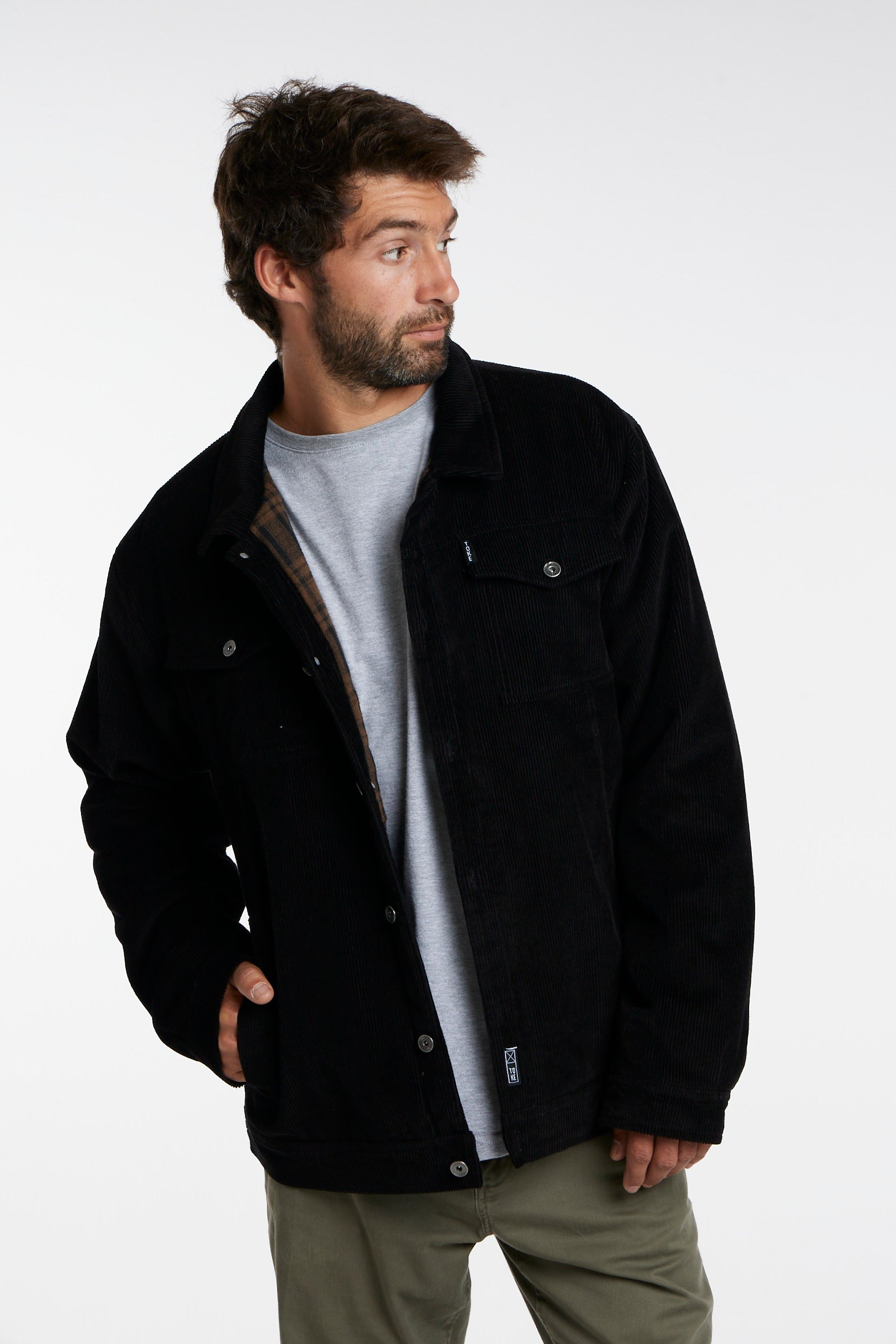 Chaqueta Cotele Negra Toke