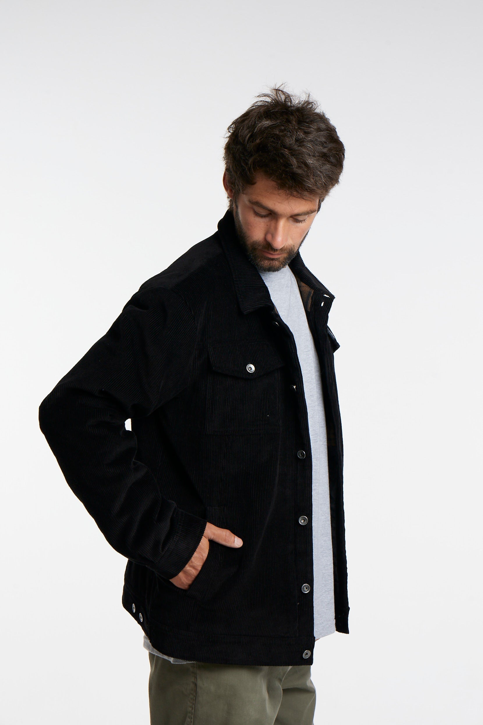 Chaqueta Cotele Negra Toke