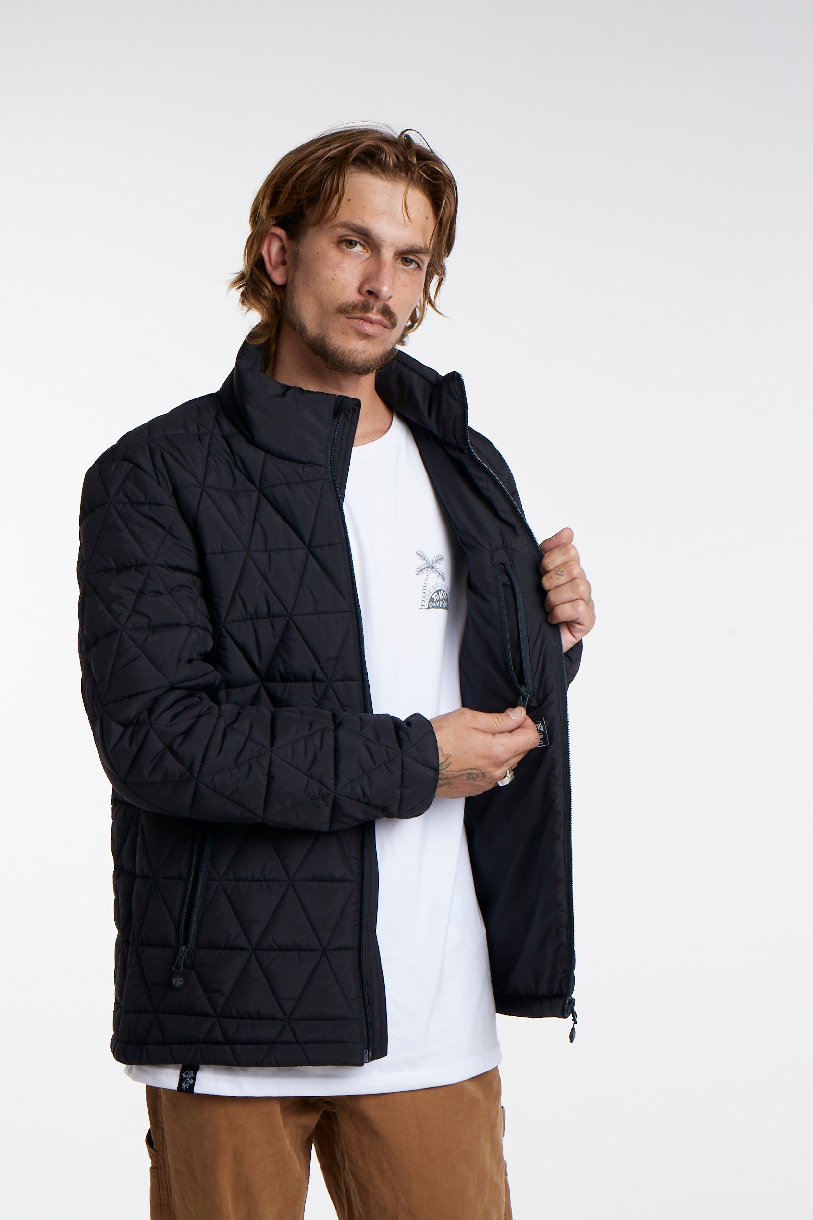 Parka Negra Hombre Toke