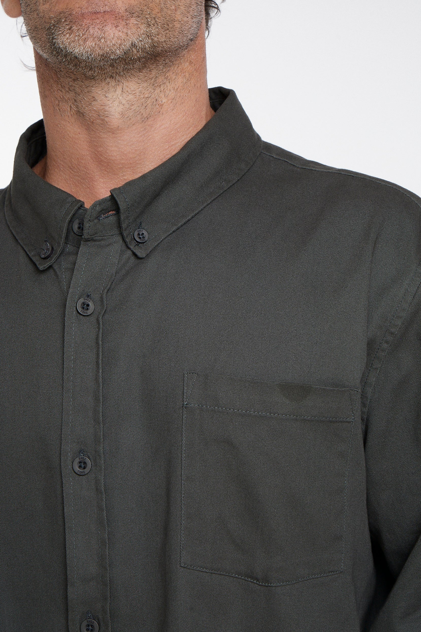 Camisa Manga Larga Hombre Gris Toke