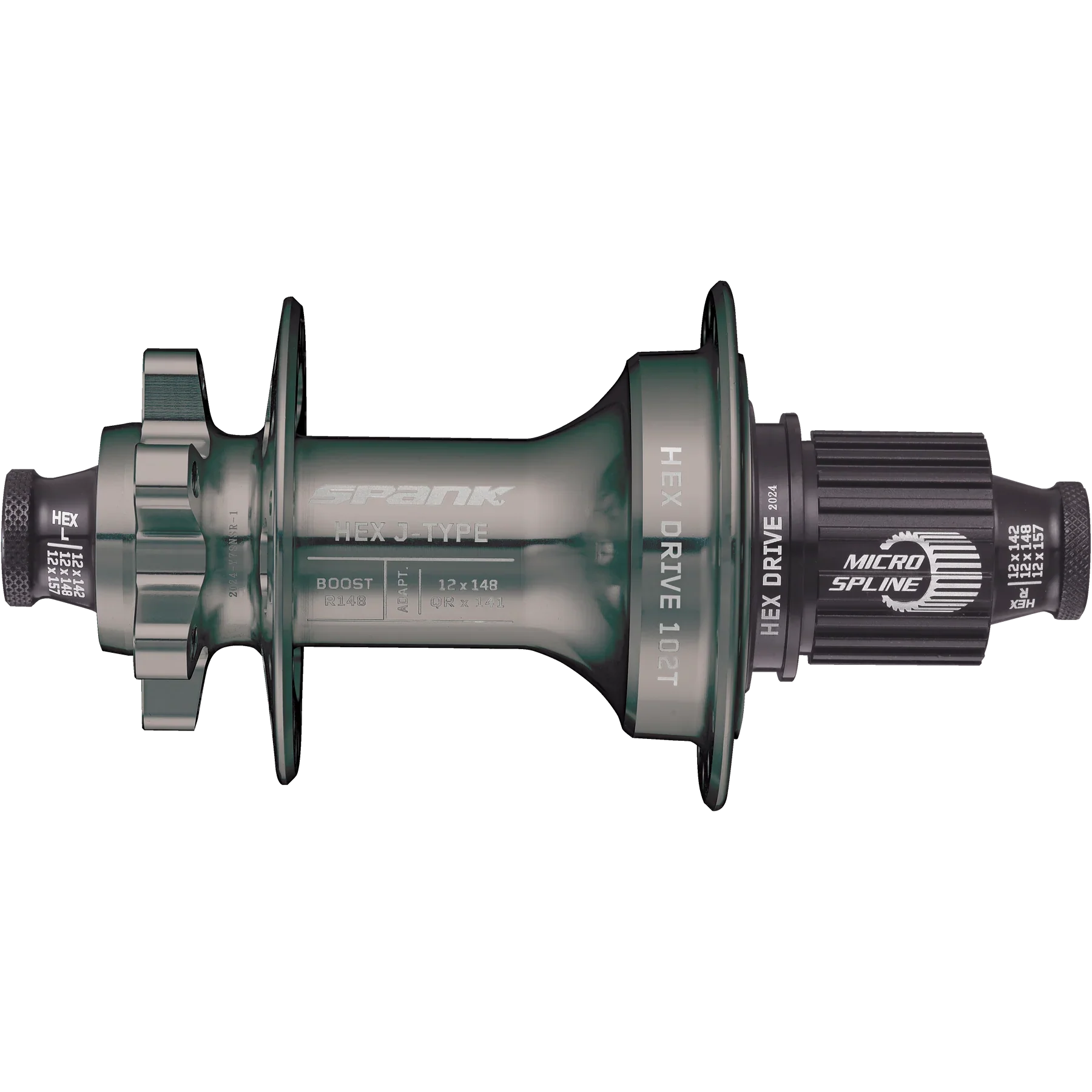 Maza trasera SPANK HEX J-TYPE Boost R148 Microspline Hub