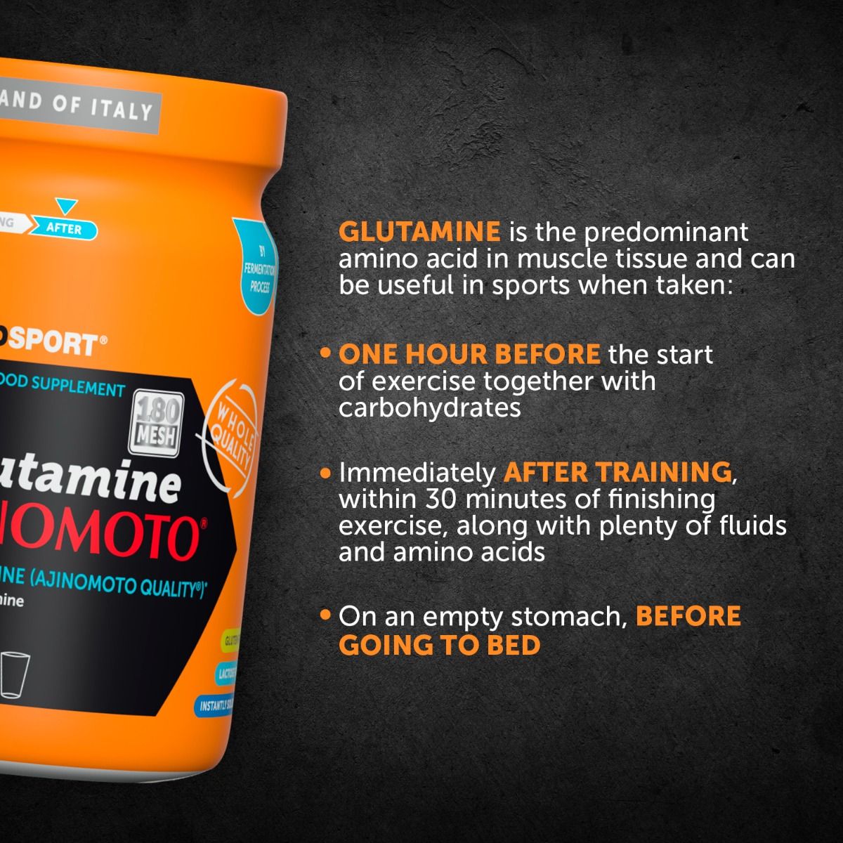 Glutamina Ajinomoto 250g NAMEDSPORT