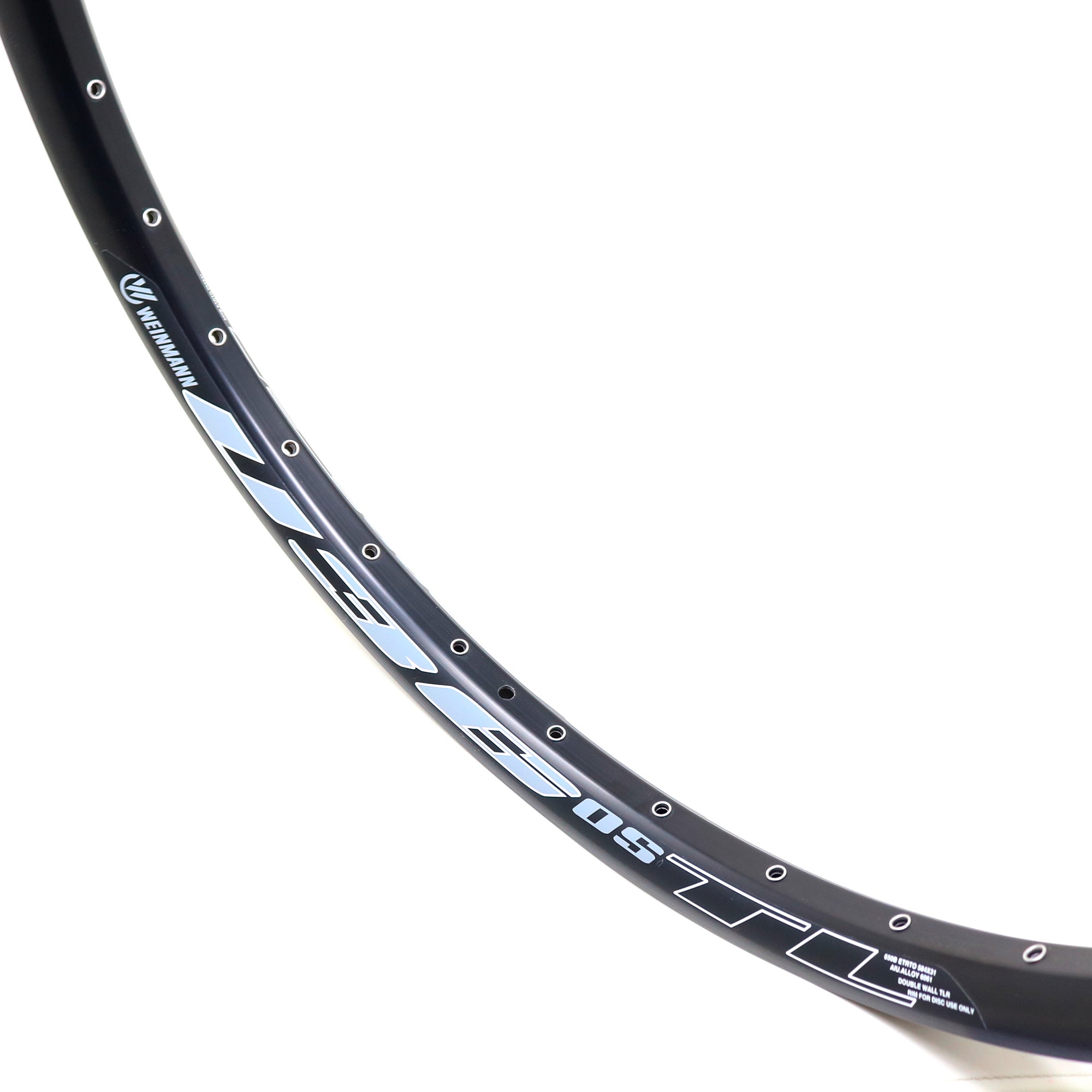 Llanta Weinmann Asimétrica 27.5 U36 TL Ojetillos Negro 32H F/V