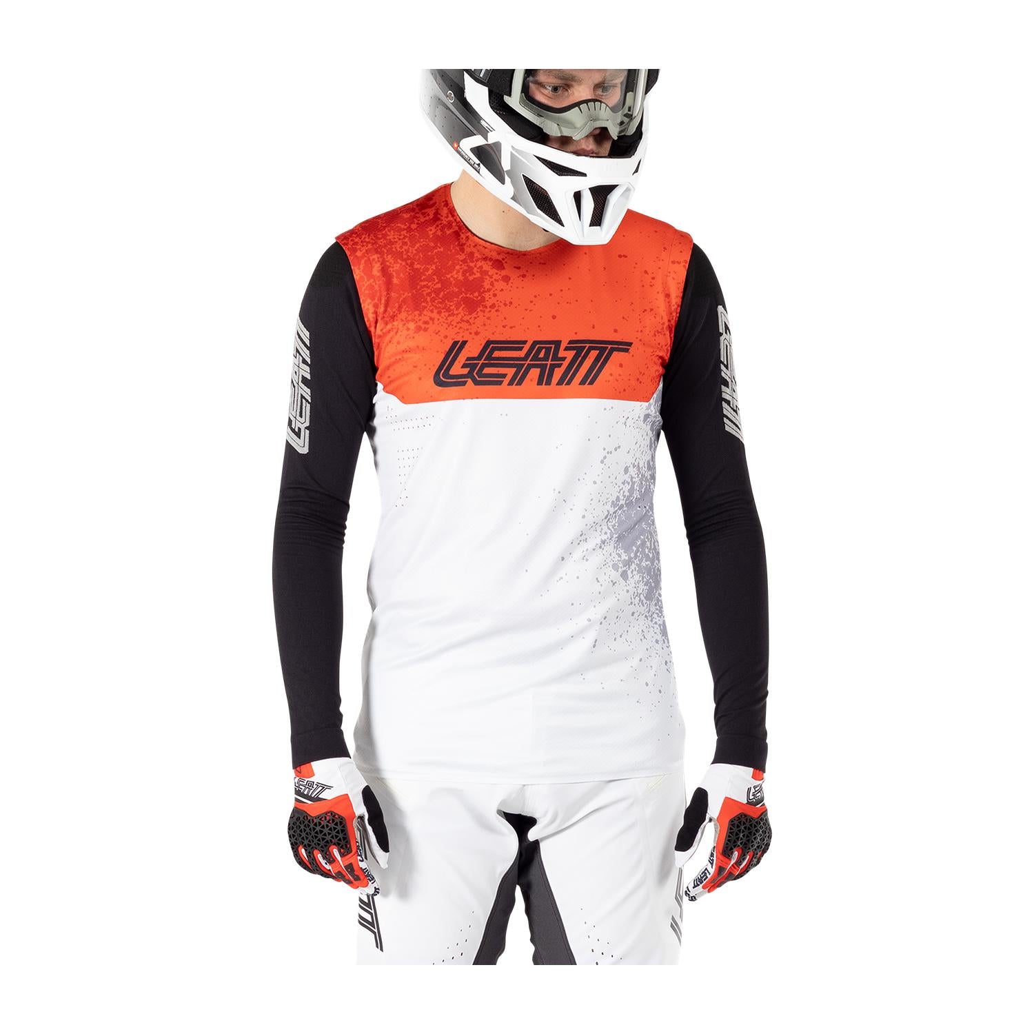 Jersey Leatt MTB Gravity 5.0 White