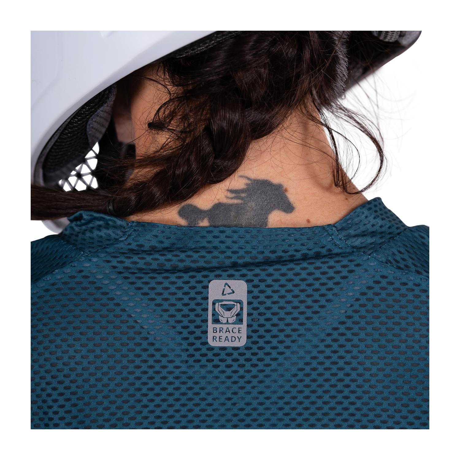 Jersey Leatt MTB Gravity 4.0 Mujer Lagoon