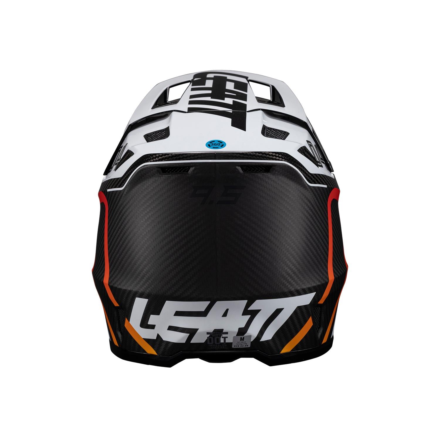 Kit Leatt Casco Moto 9.5 Antiparra 6.5 Iriz V25 Carbono Blanco