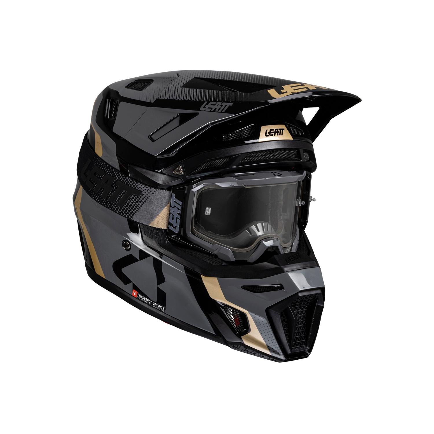 Kit Leatt Casco Moto 8.5 Antiparra 5.5 V25 Negro