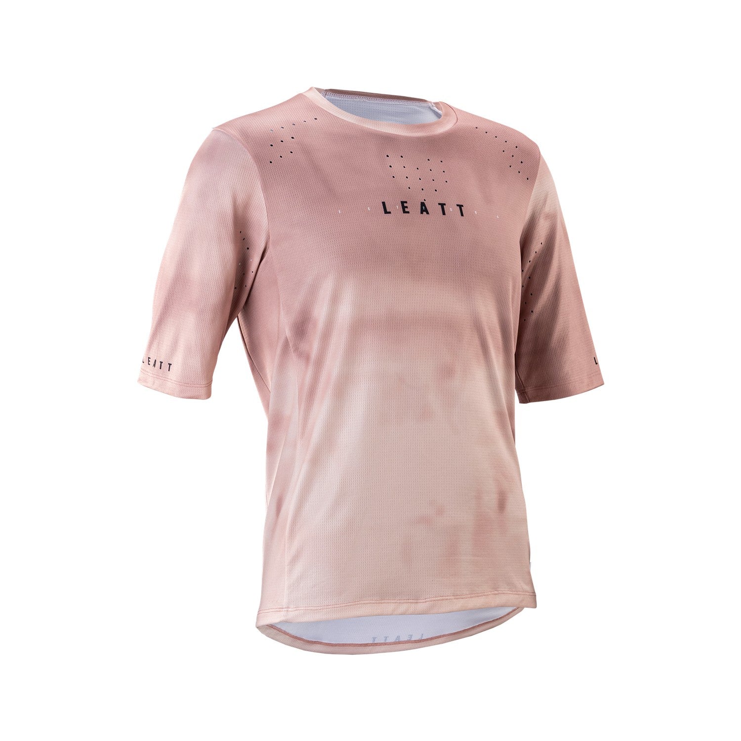 Jersey Leatt MTB Manga Corta Mujer Gravity 4.0 Polvo Rosa