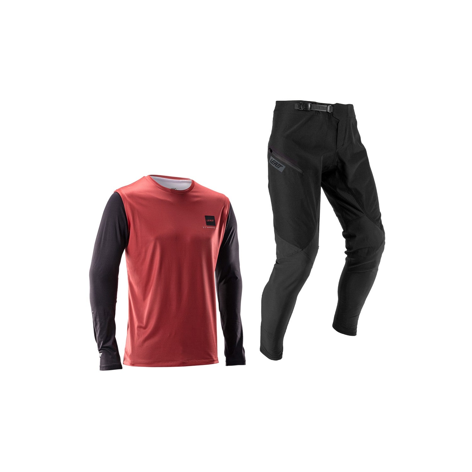 Kit Leatt MTB Ride Gravity 1.0 Infantil JR Polvo Rojo