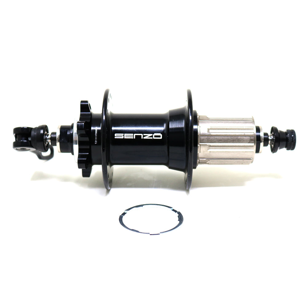 Maza Senzo Trasera 10x135mm 32H QR HG 12V Disco 6P Aluminio Negro