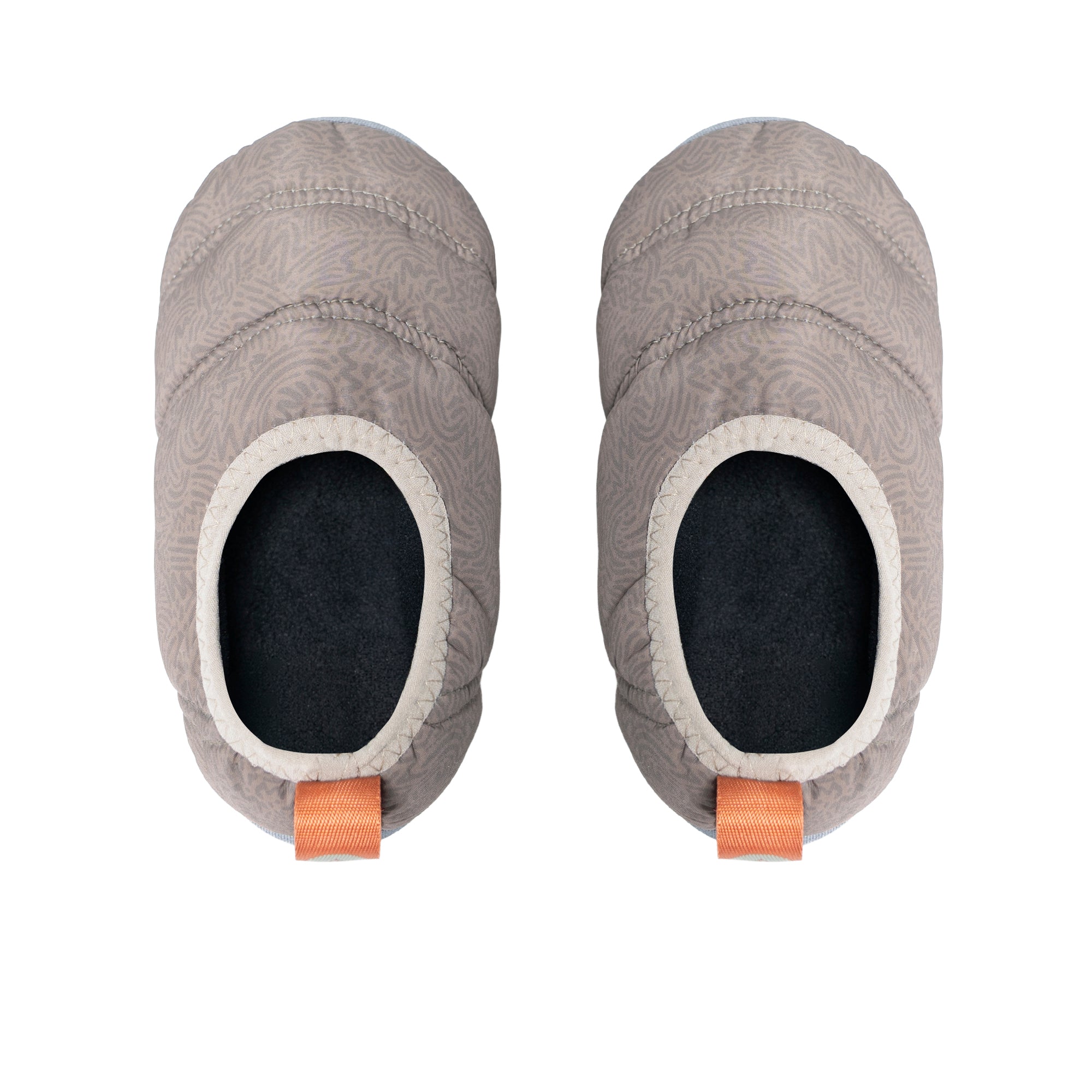 Pantuflas térmicas Futaleufú Niños SOFT Nu-B Foam Beige Verde Musgo Print