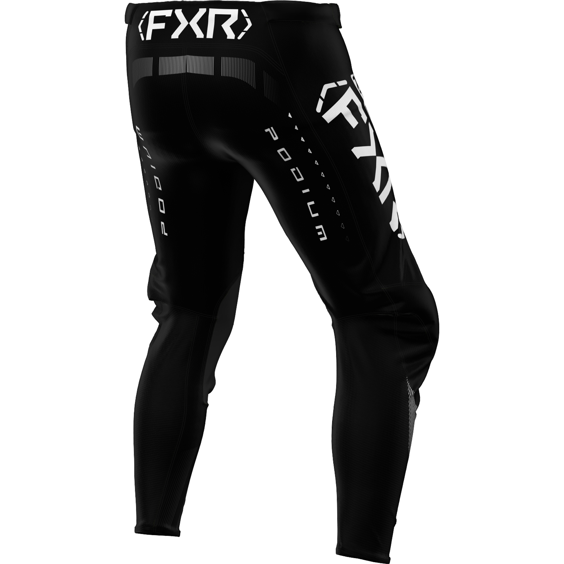 Pantalón Moto FXR Podium Negro/Blanco