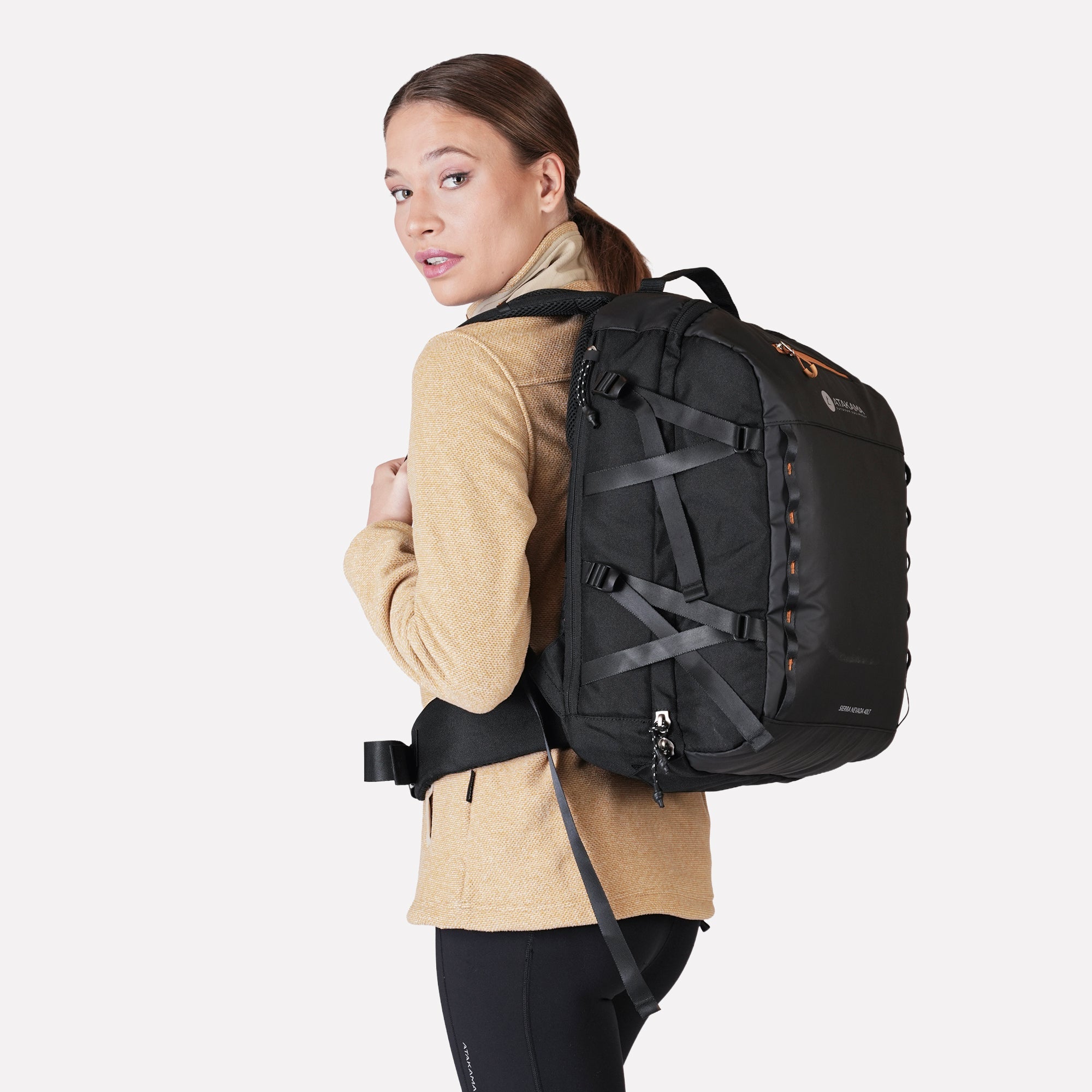 Polar Texturado Mujer Ventisquero Full Zip Beige