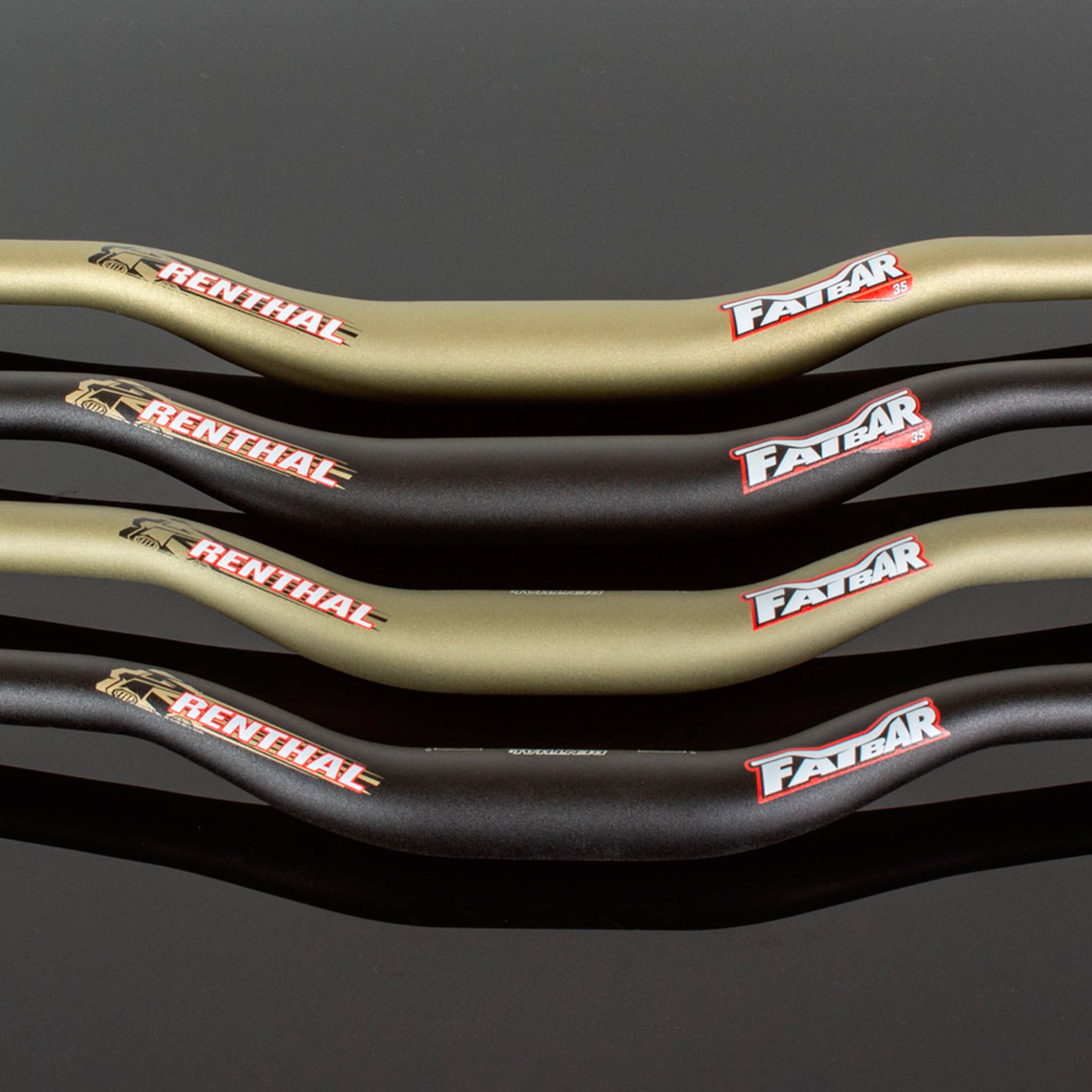 Manubrio Renthal Fatbar 820x35mm Rise 50 Aluminio Dorado