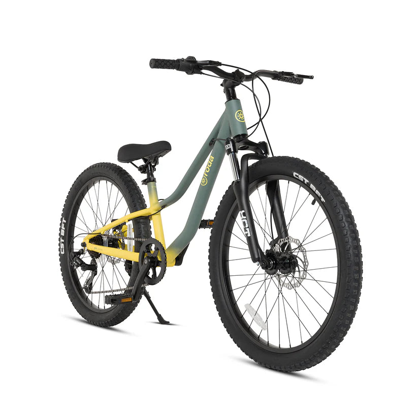 Bicicleta Infantil Roda Pro 24 Sport Verde-Amarillo