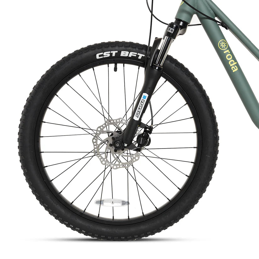 Bicicleta Infantil Roda Pro 24 Sport Verde-Amarillo