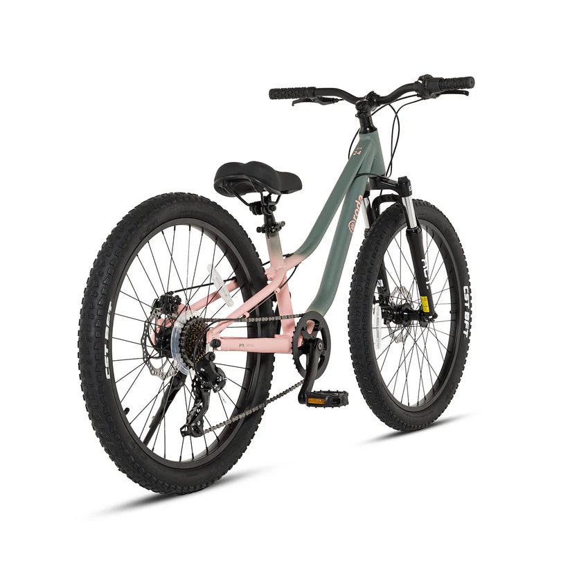 Bicicleta Infantil Roda Pro 24 Sport Verde-Rosado