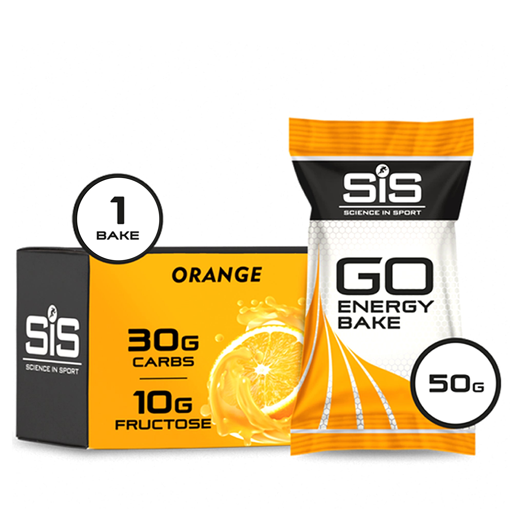 SIS Bake Go Energy Naranja 50g - Rideshop