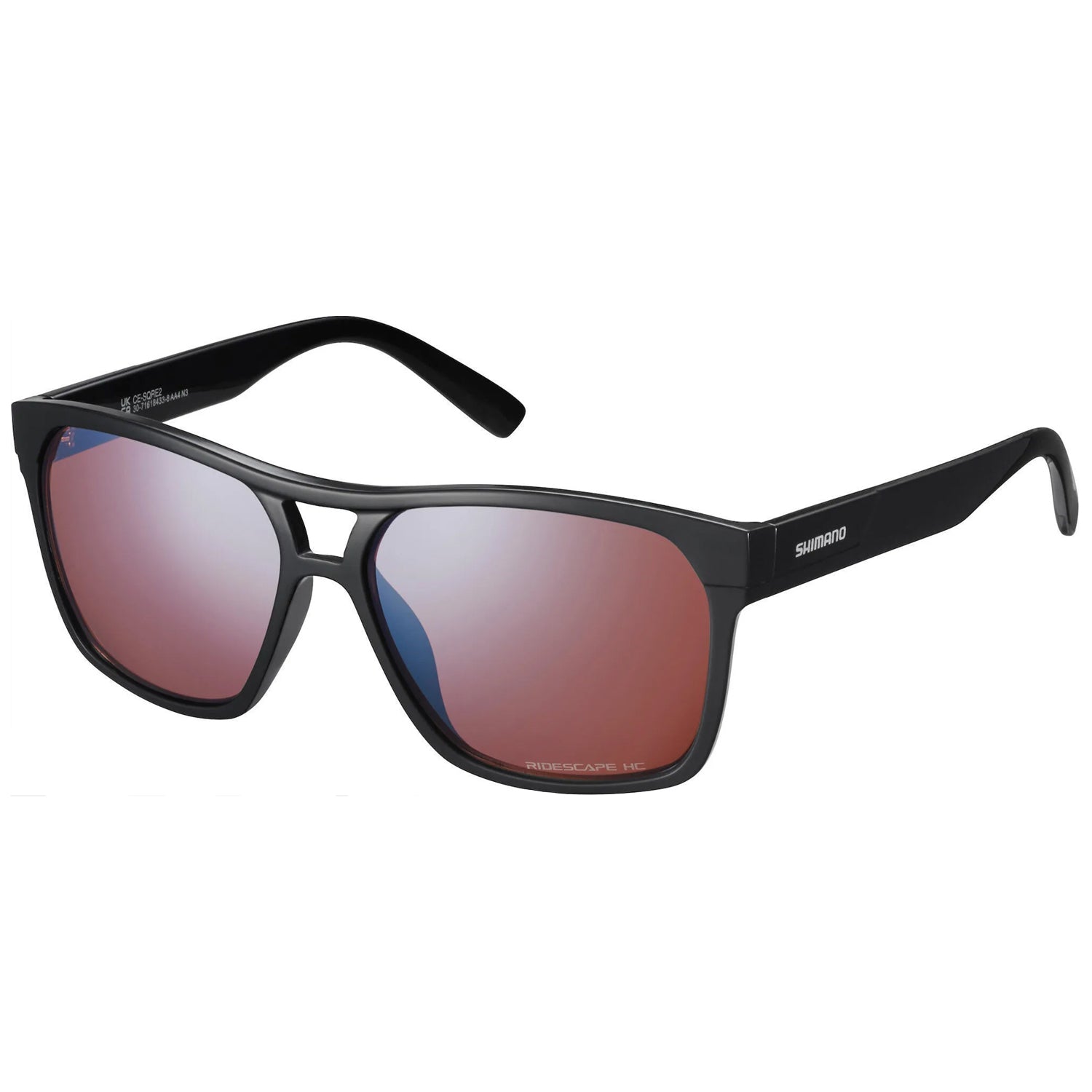 Lentes Shimano Square Marco Black Ridescape High Contrast