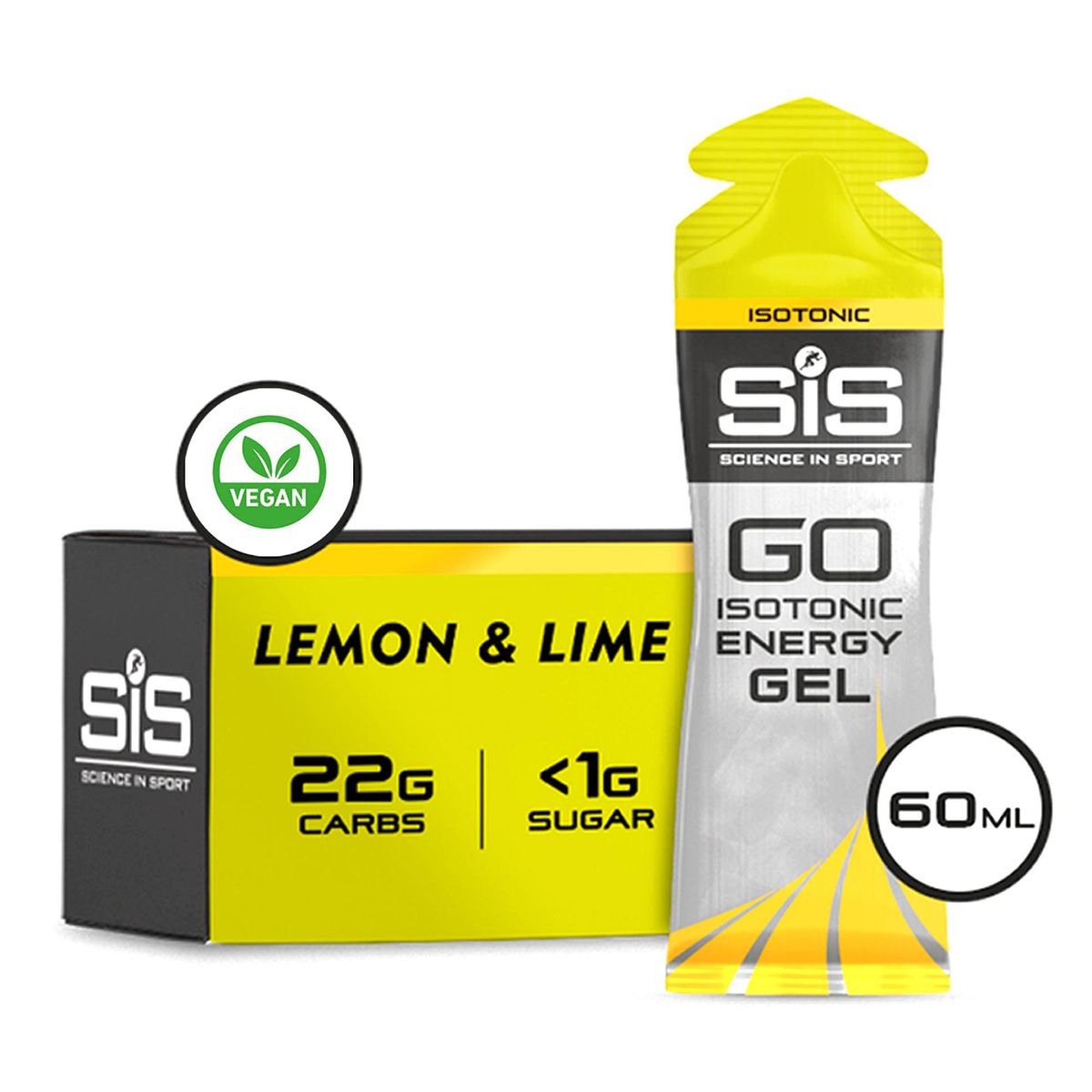 Caja SIS Gel GO Isotónico 60ml 30U - Lima & Limón
