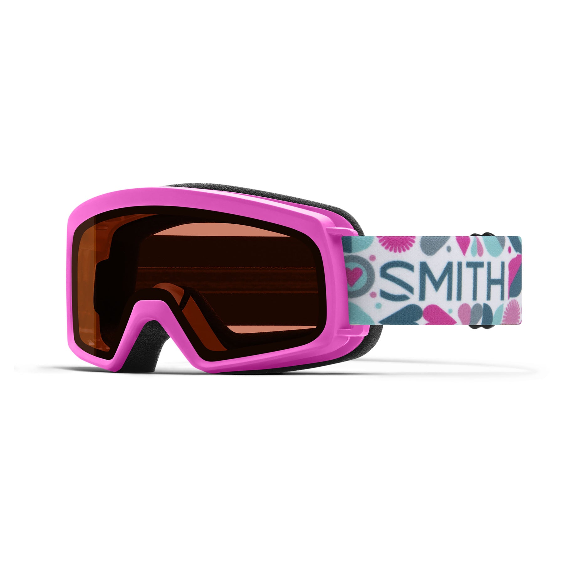 Antiparra SMITH Nieve Infantil Mini Rascal RC36 Vivid Pink Hearts Rosa Cobre 4-6 Años