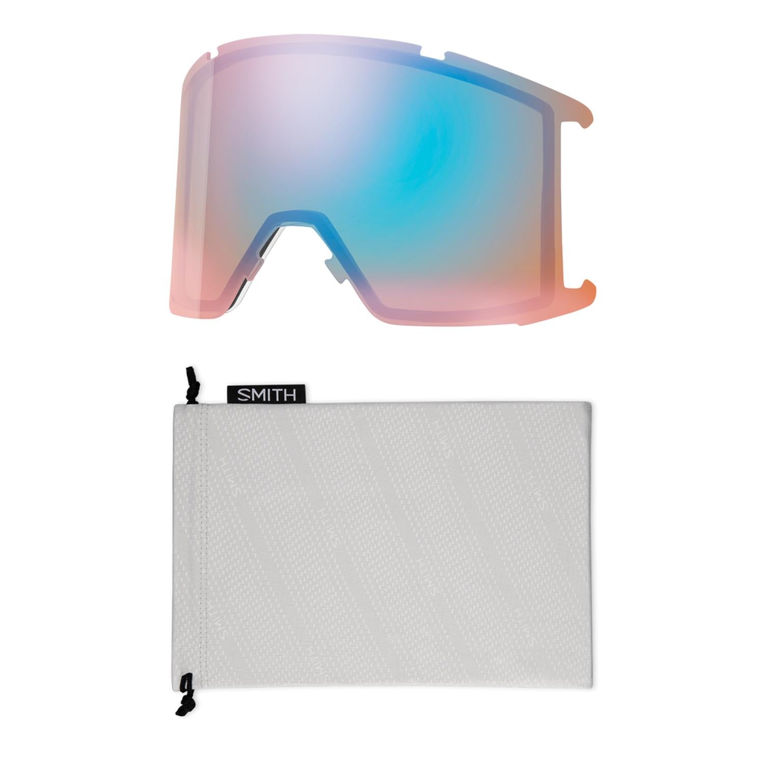 Antiparra SMITH Nieve Squad CP Everyday Lunar Fog Rojo Espejada Gold XL
