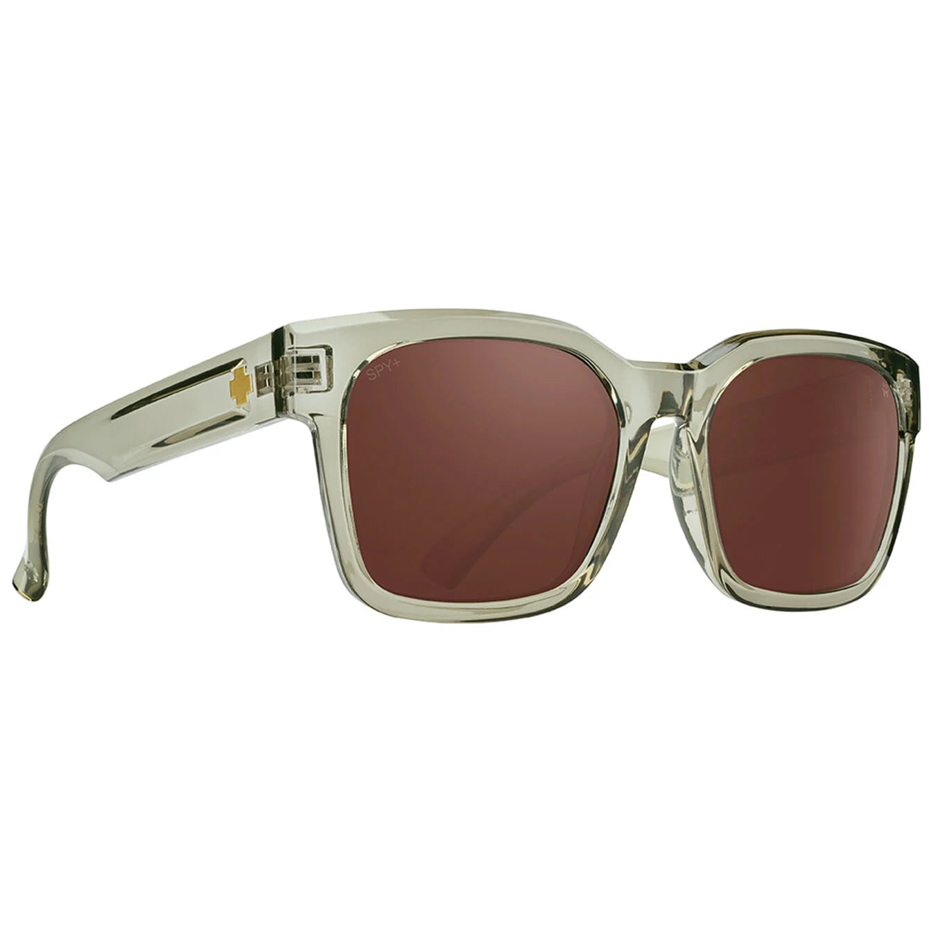 Anteojos SPY+ Dessa Translucent Dusty Olive - Happy Bronze Polar