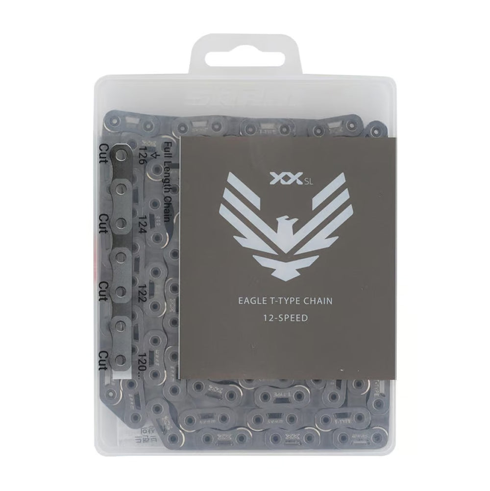 Cadena SRAM Eagle XXSL A1 T-Type Flattop 12V 126 Links Plata - Rideshop