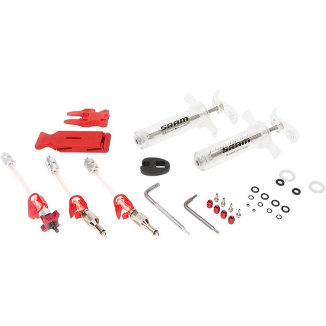 SRAM Disc Brake Bleed Kit - Professional Drip-Free Kit For X0, XX, Guide, Level, Code, HydroR, G2 Brakes With DOT 5.1 Fluid