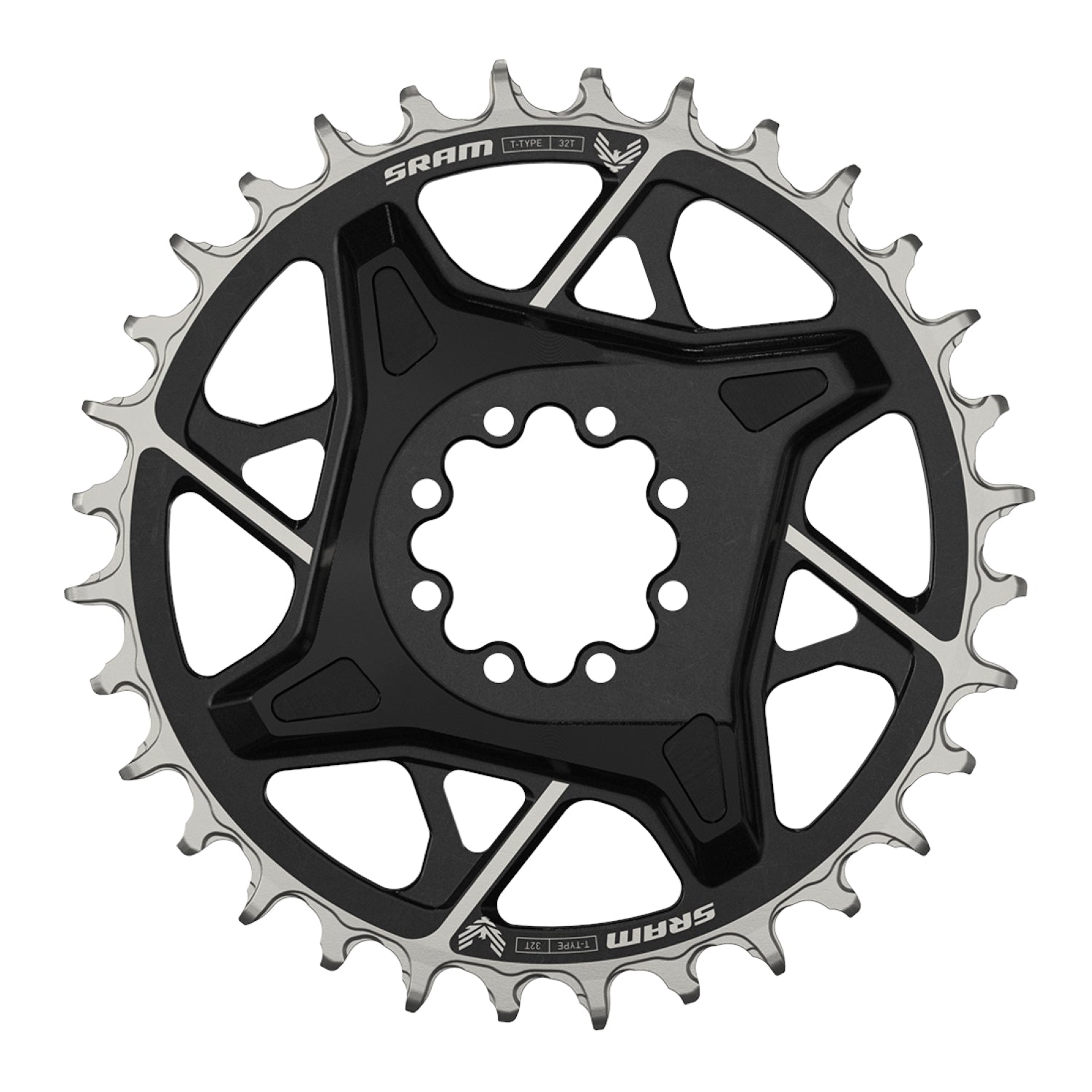 Corona SRAM Eagle X0 D1 T-Type DM8 3mm offset Aluminio Negro 32T