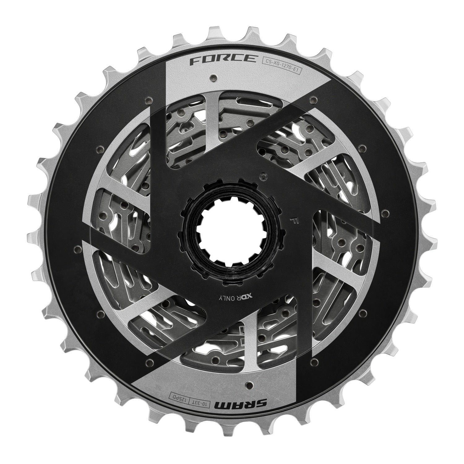 Piñón SRAM XDR Flattop E1 XG1270 12V 10-33T Plateado