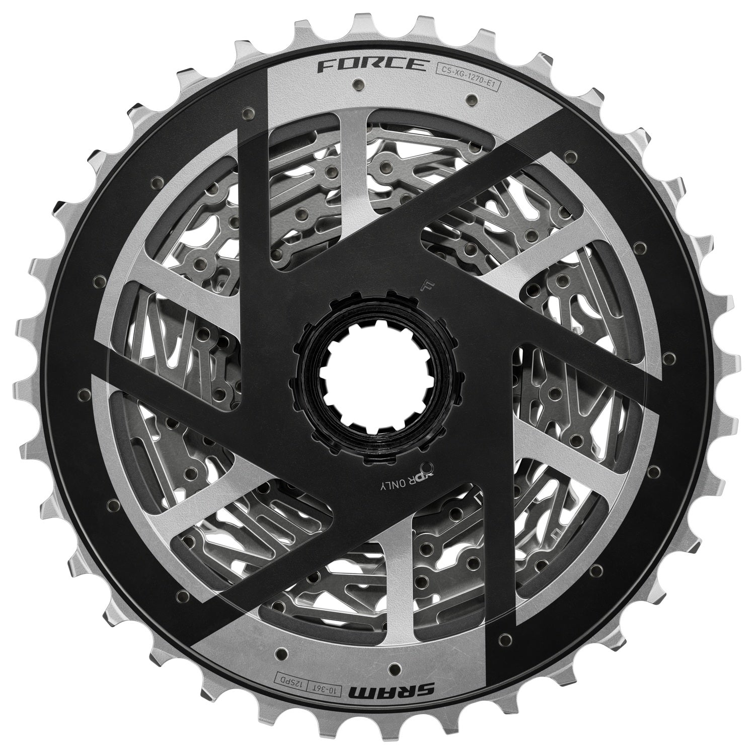 Piñón SRAM XDR Flattop E1 XG1270 12V 10-36T Plateado