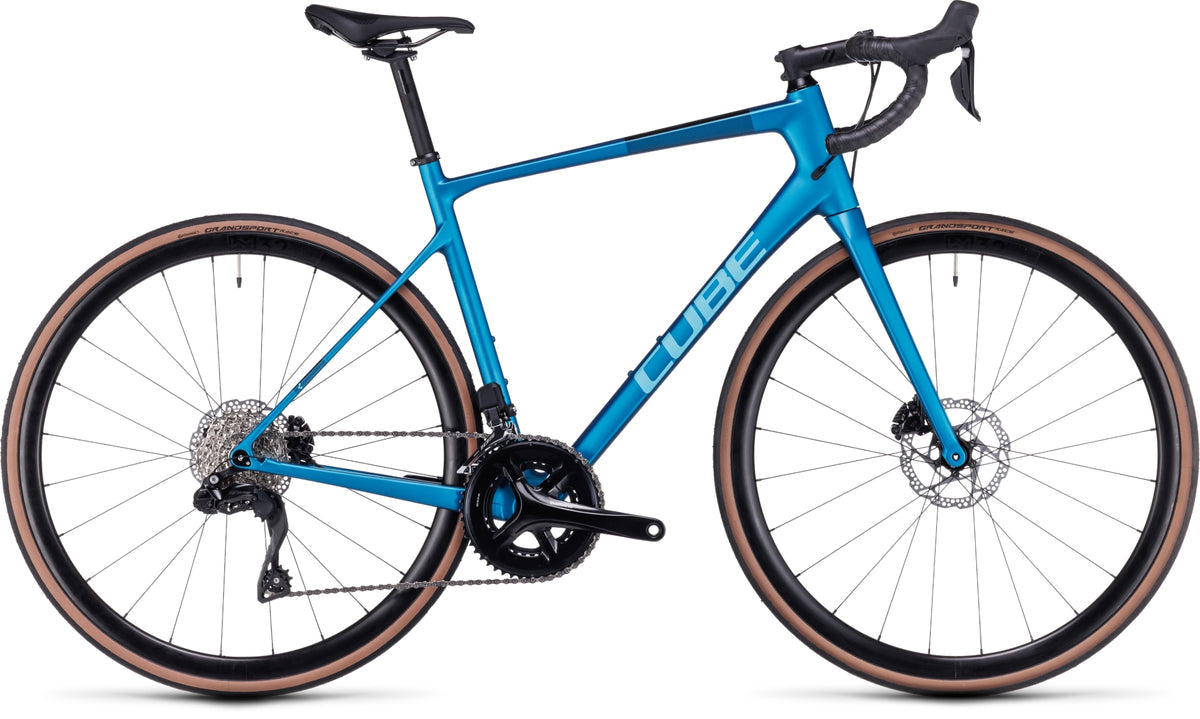 Bicicleta Cube Ruta Attain GTC SLX Azul Aro 700c - Rideshop