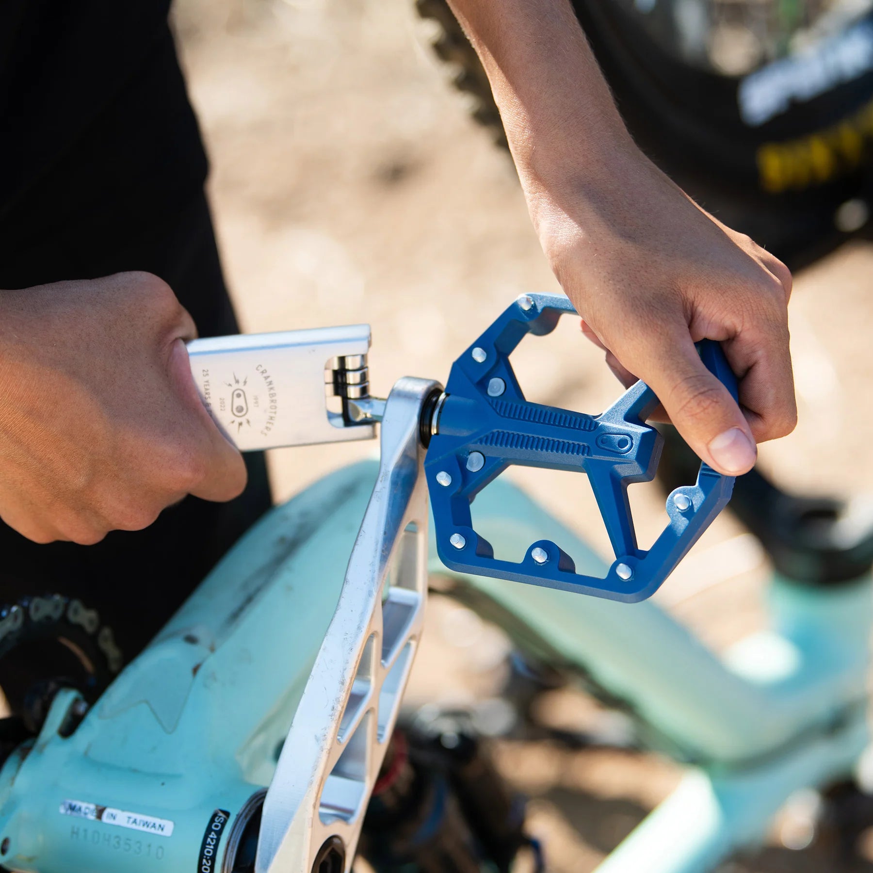Pedales Crankbrothers Stamp 1 V2 Navy Blue